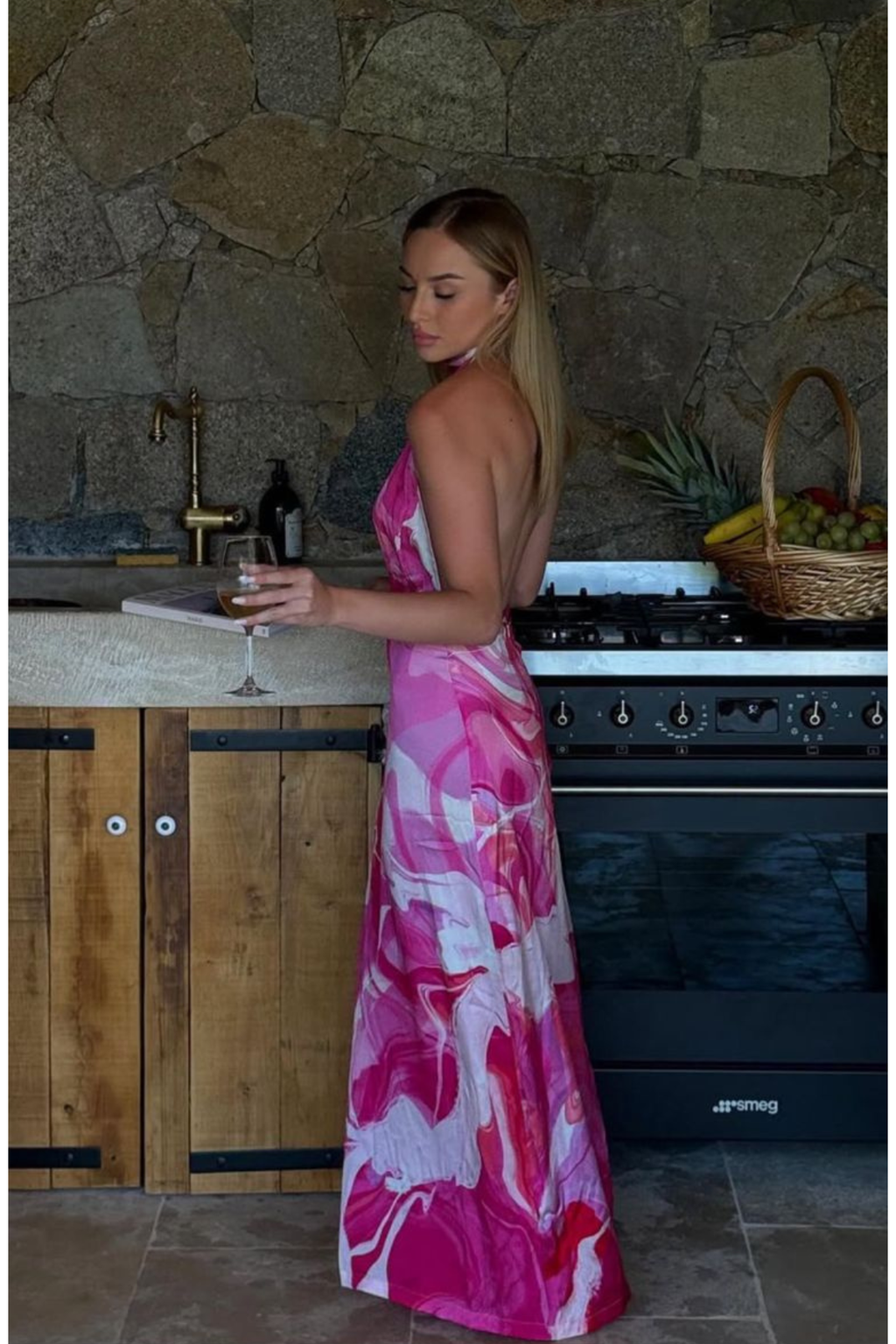 Tara Dress - Pink Boa