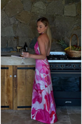 Tara Dress - Pink Boa