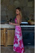 Tara Dress - Pink Boa