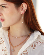 Collier Diane - Or & Parle Blanche
