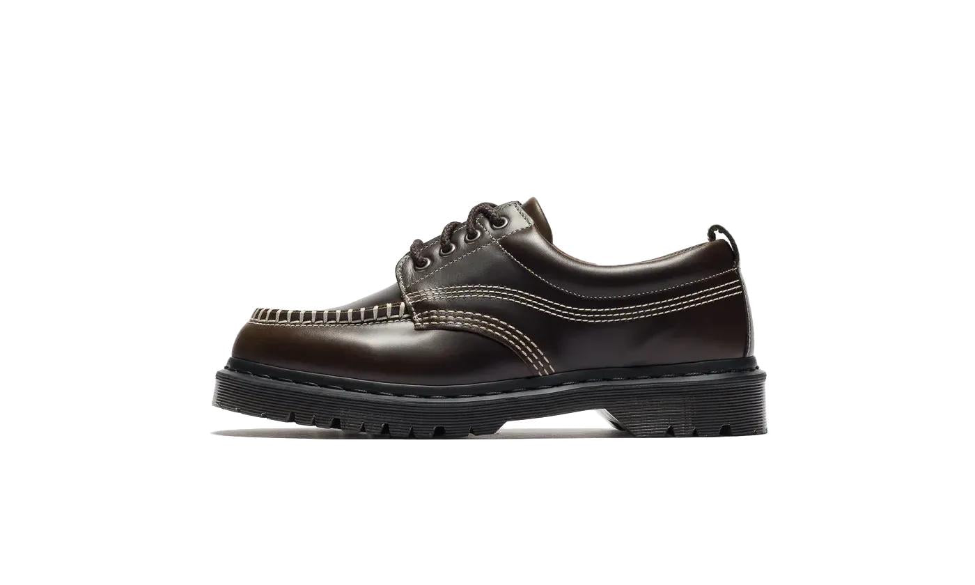 Dr. Martens - Lowell 4 Eye Shoe Dms Olive Wild Grain - Vert