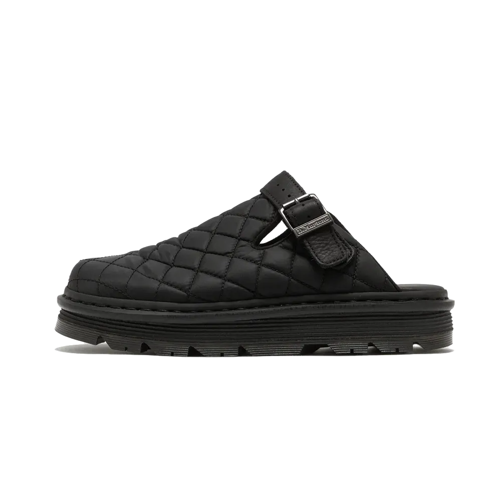 Dr. Martens - Chaussures Zebzag Mule Black Econyl Woven Wr+Grizzly - Noir