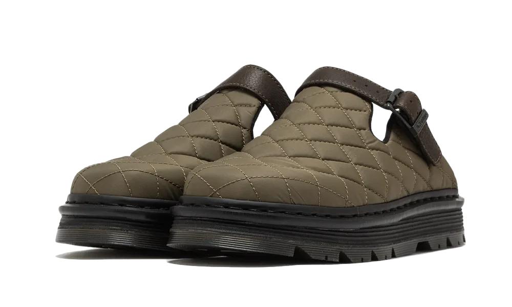 Dr. Martens - Zebzag Mule Dms Olive Econyl Woven Wr+Grizzly - Vert