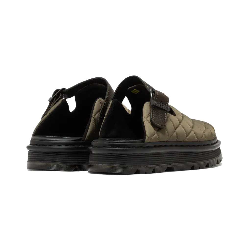 Dr. Martens - Chaussures Zebzag Mule Dms Olive Econyl Woven Wr+Grizzly - Vert
