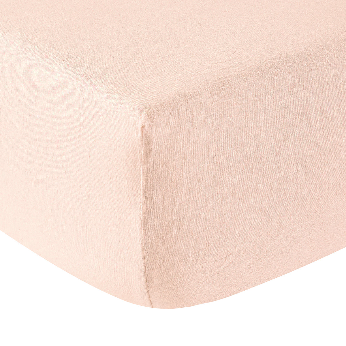 Washed Linen - Fitted Sheet - Nude
