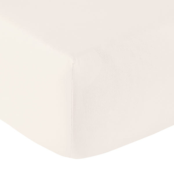 Percale Unie - Drap Housse - Ivoire