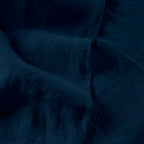 Washed Linen - Flat Sheet - Midnight Blue