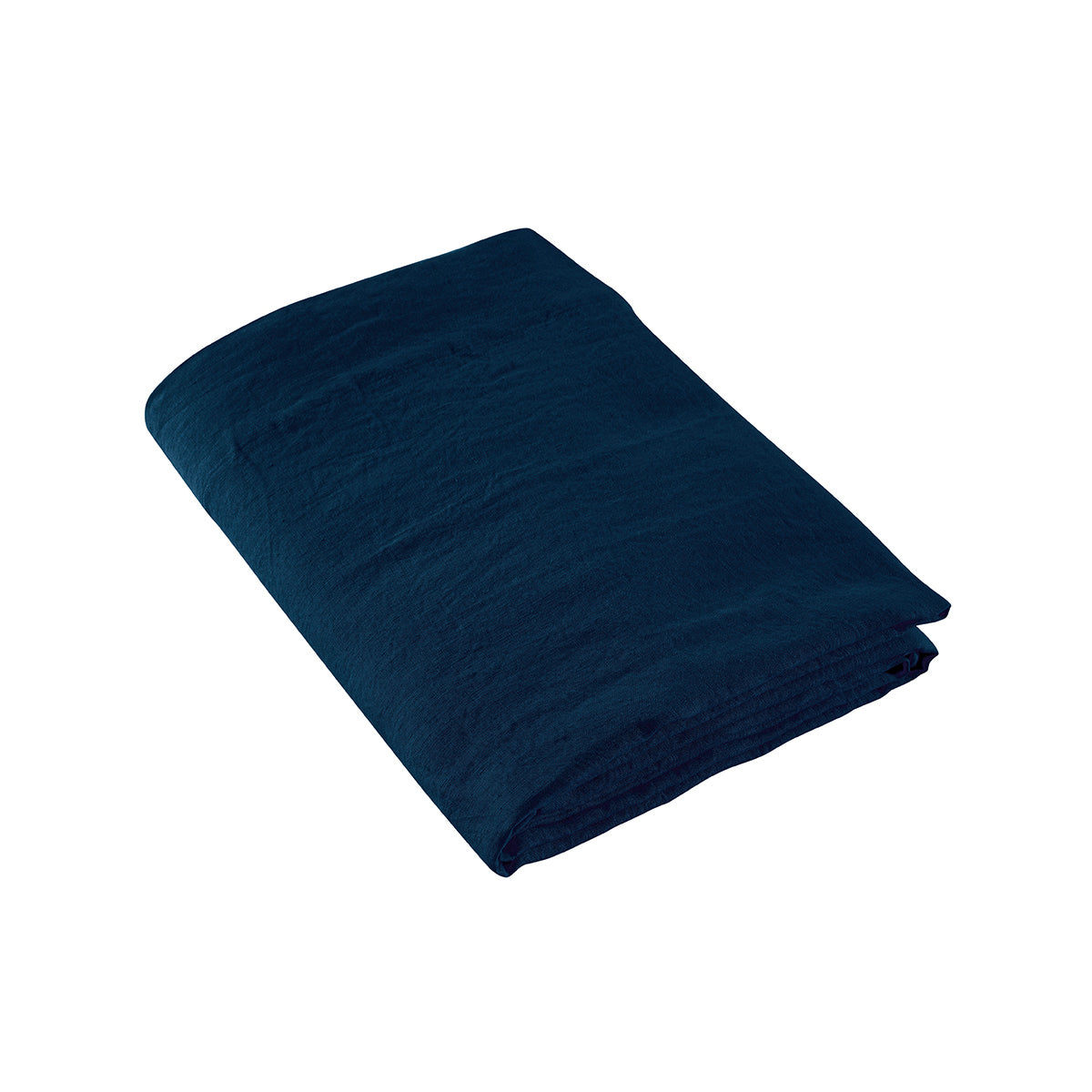 Washed Linen - Flat Sheet - Midnight Blue