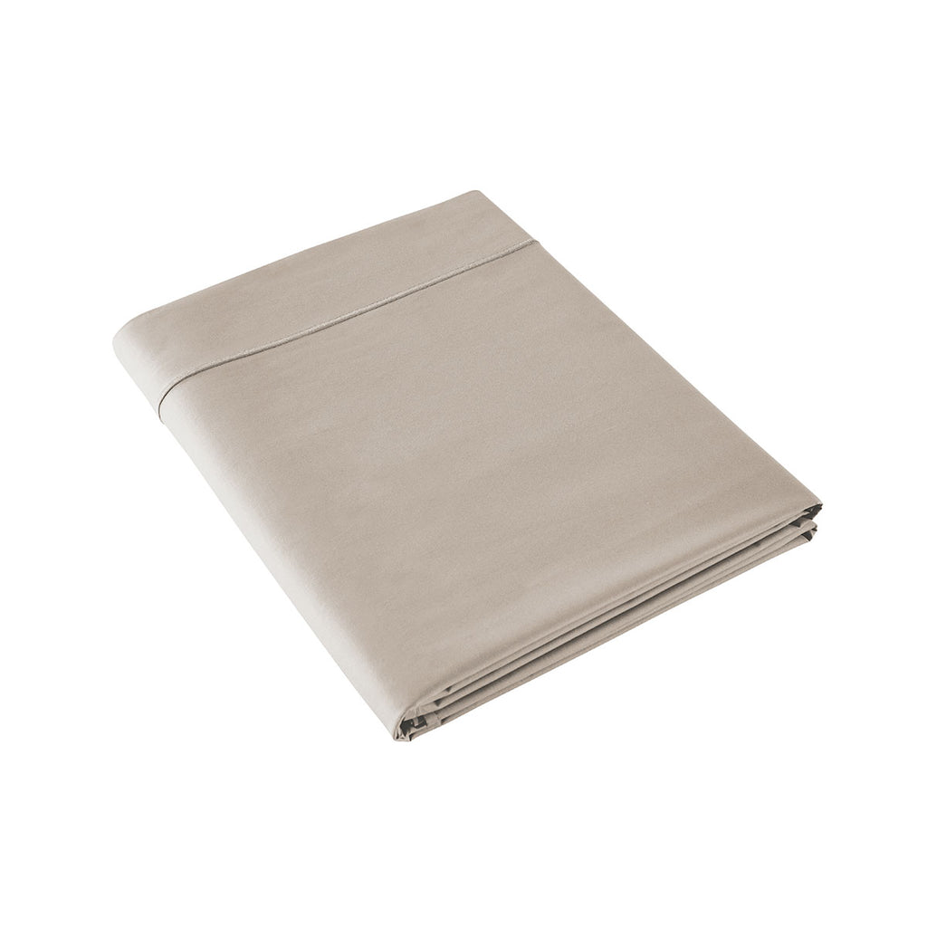 Percale Unie - Drap Plat - Gris Taupe