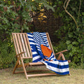 Lointain - Beach Towel - Blue
