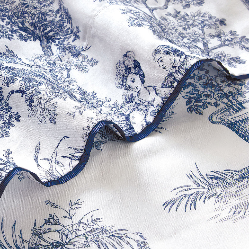 Galante - Flat Sheet - Navy Blue
