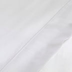 Plain Satin - Flat Sheet - White