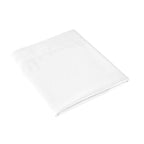 Plain Satin - Flat Sheet - White