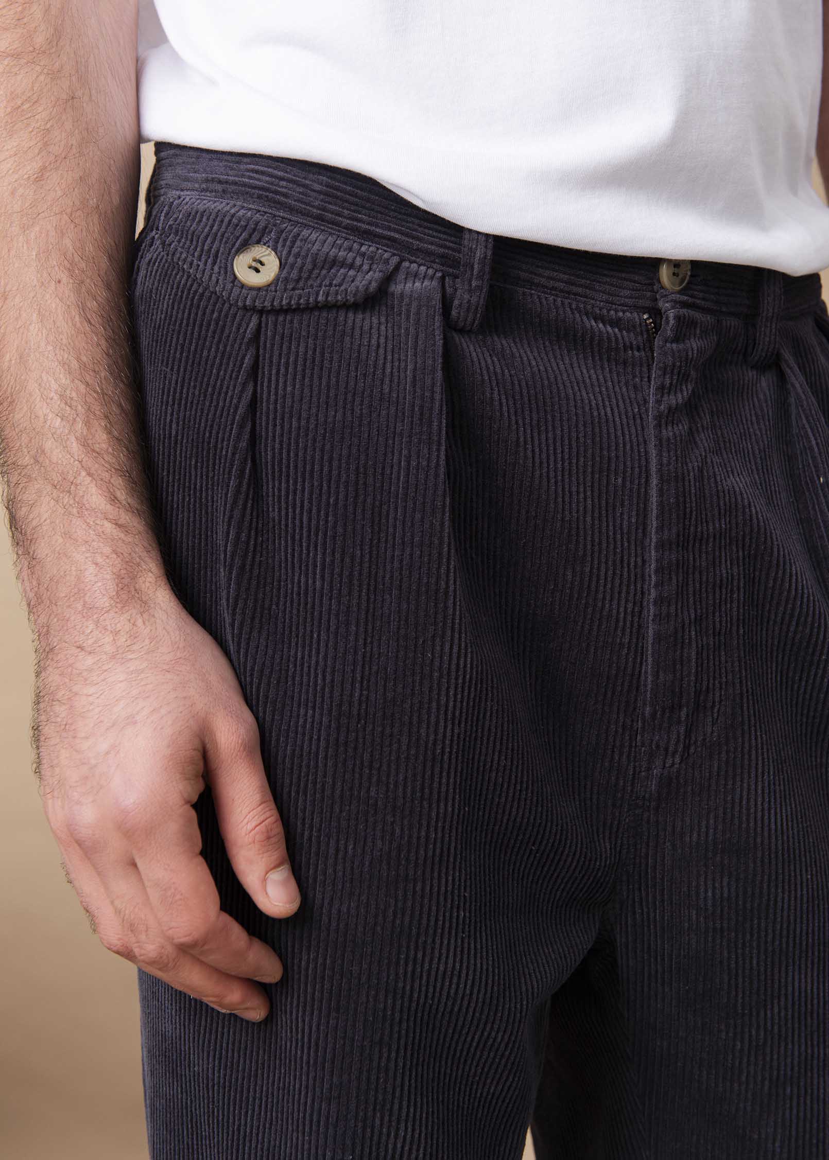 Pantalón Pessac Terciopelo Marino