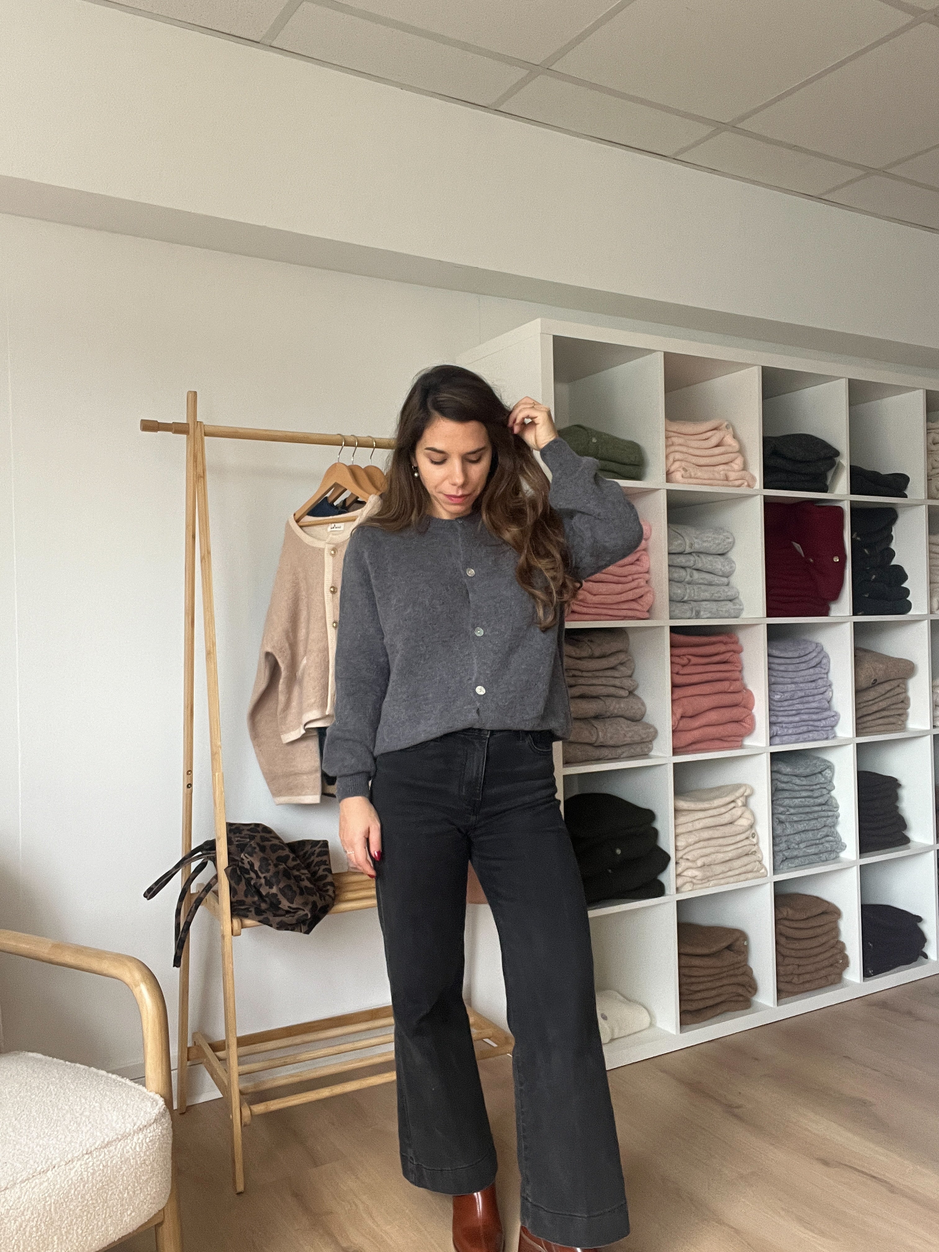 Grey Léonie Wool Knit