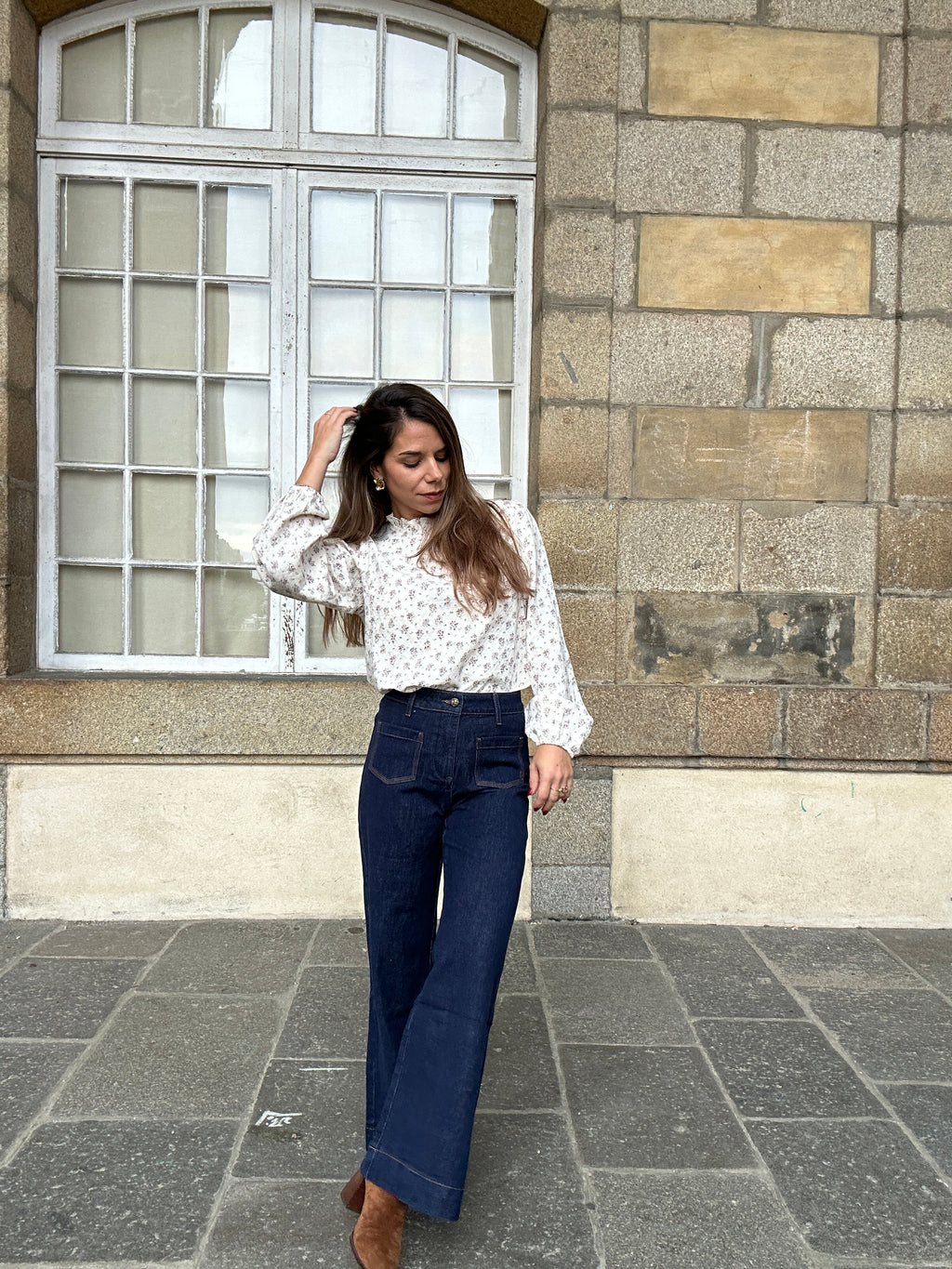Blusa de algodón Rose