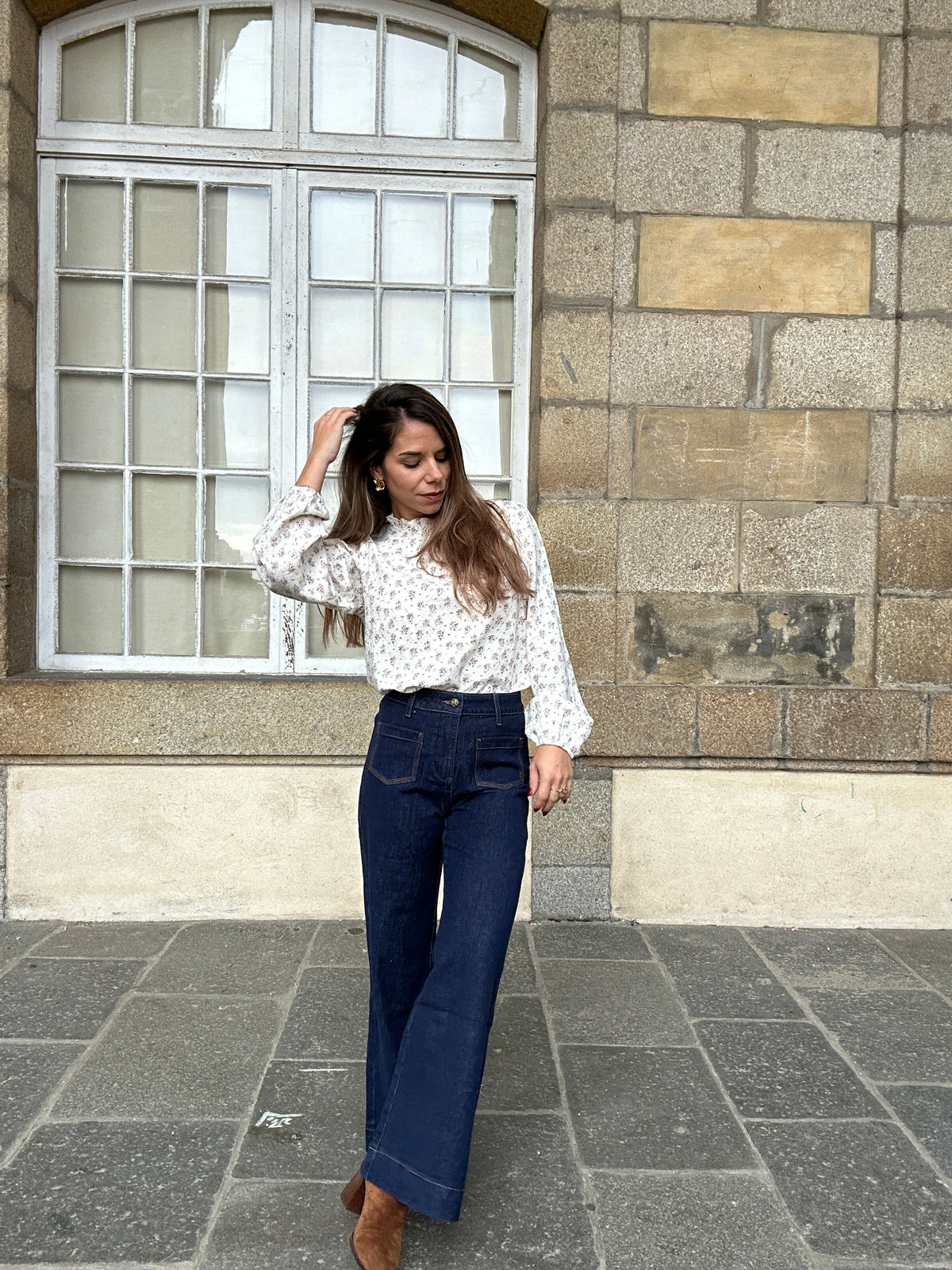 Blusa de algodón Rose