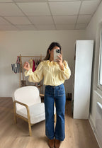 Brune light yellow blouse