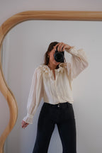 Blouse Brune Écru