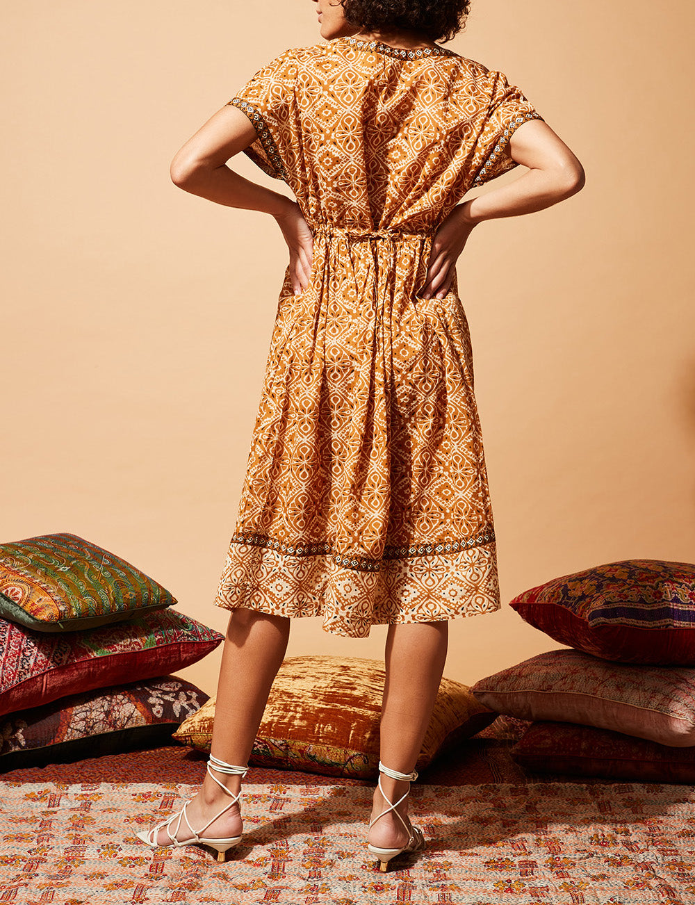 Stella Forest - Soraya Short Dress - Ocher