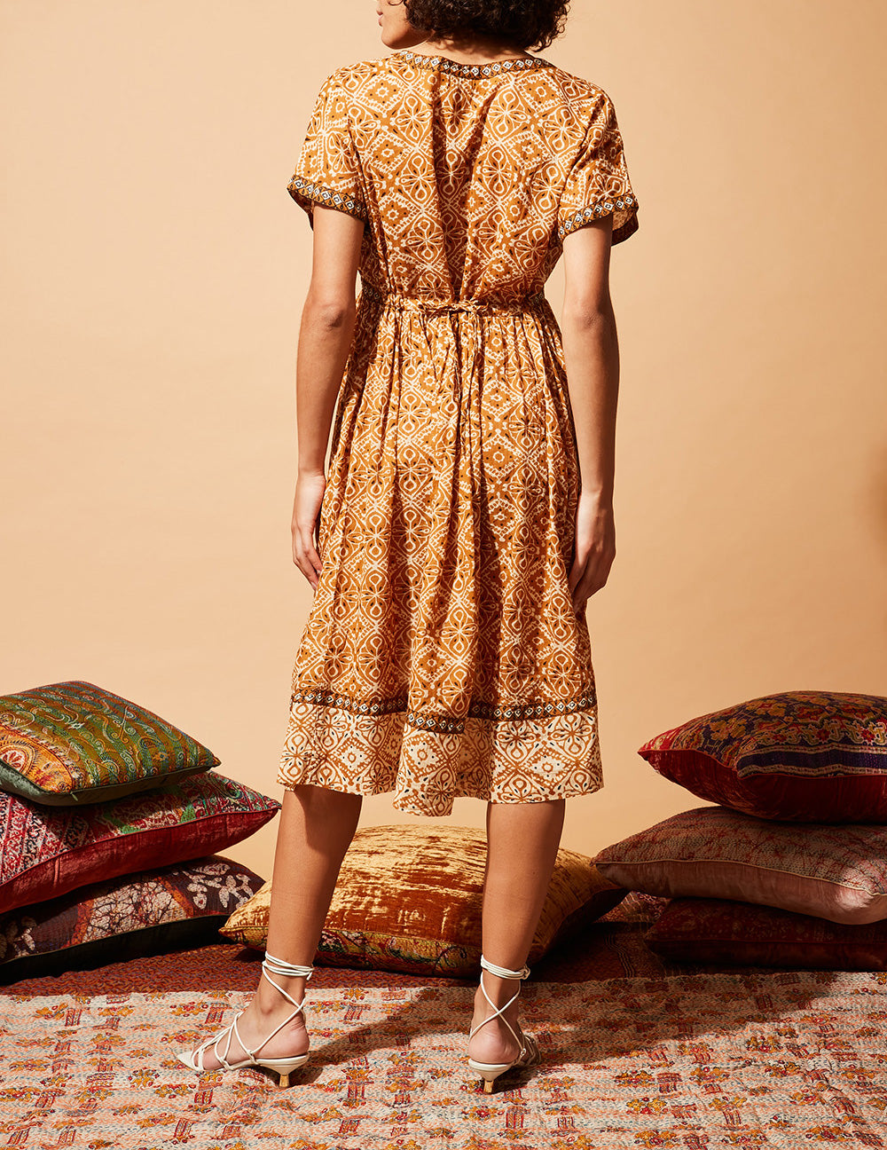 Stella Forest - Soraya Short Dress - Ocher