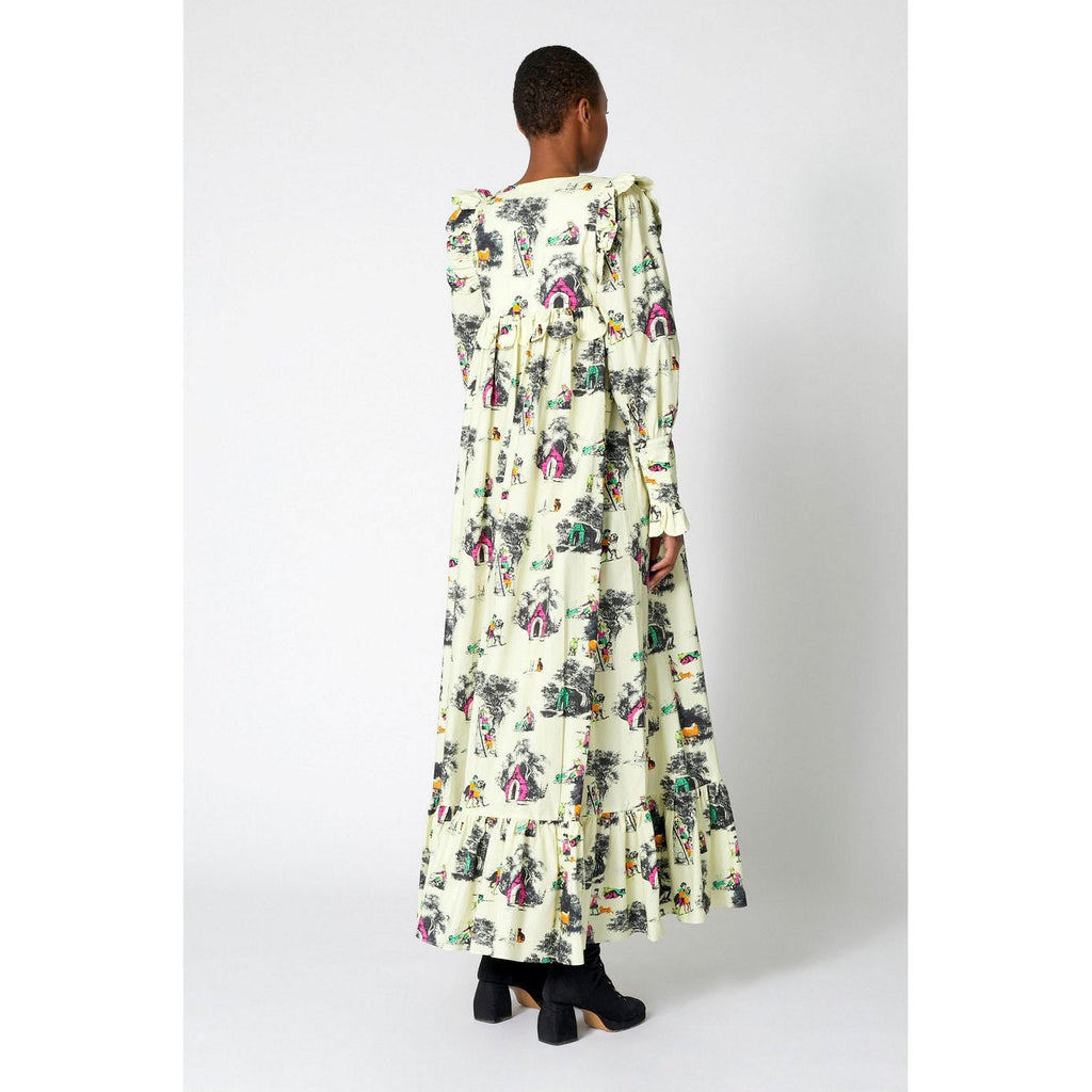 Robe Large Toile De Jeux Eté - Vanille