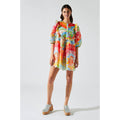 Vestido Corto Bordado - Tie And Dye