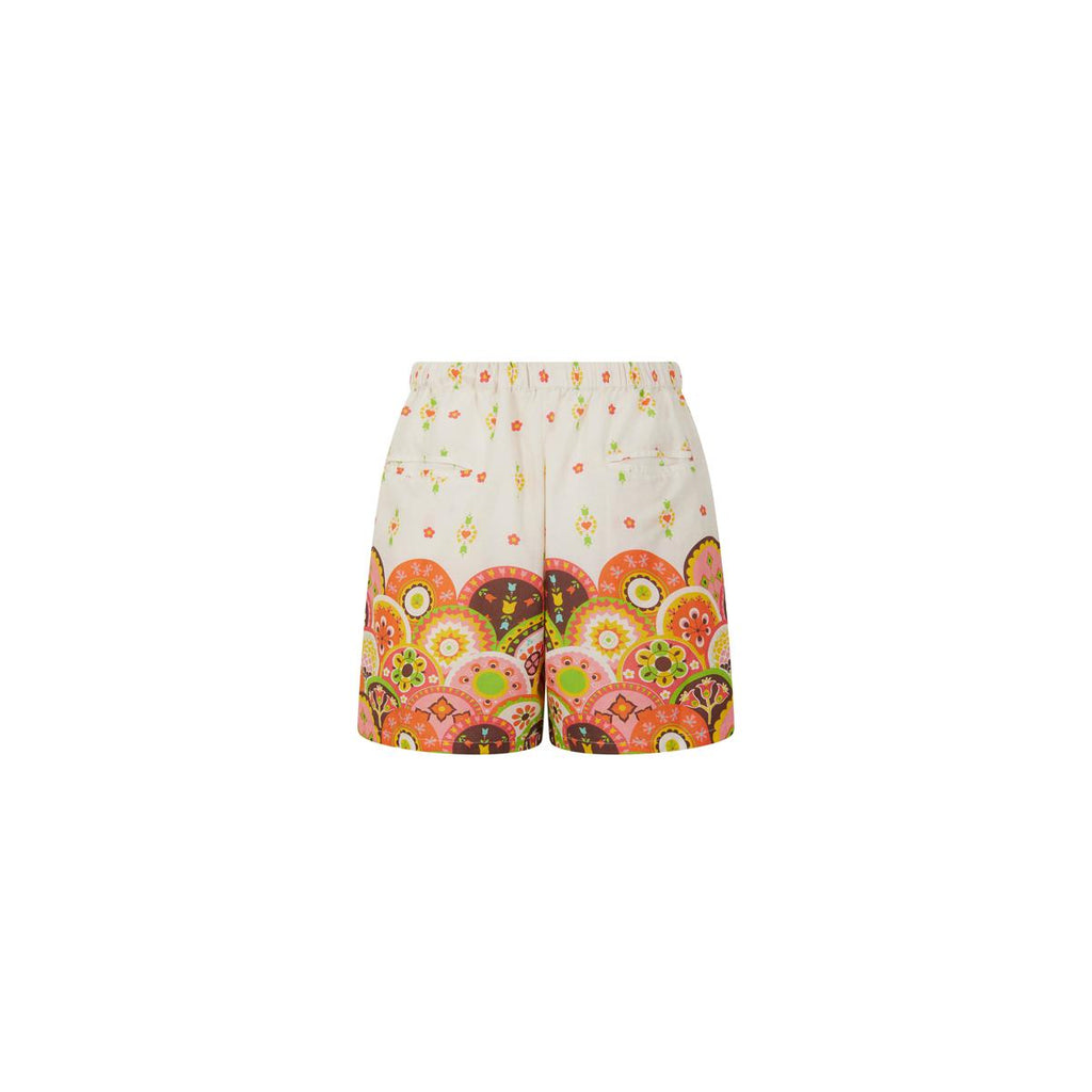 Kilim Print Shorts - White