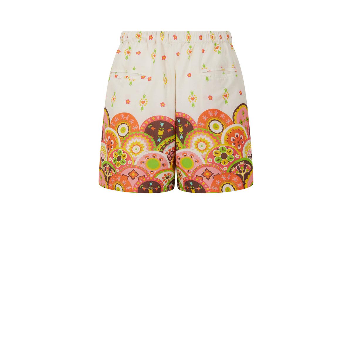 Kilim Print Shorts - White