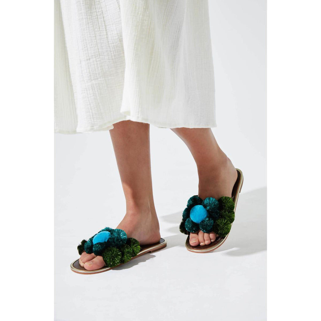 Mules Daisy - Turquoise