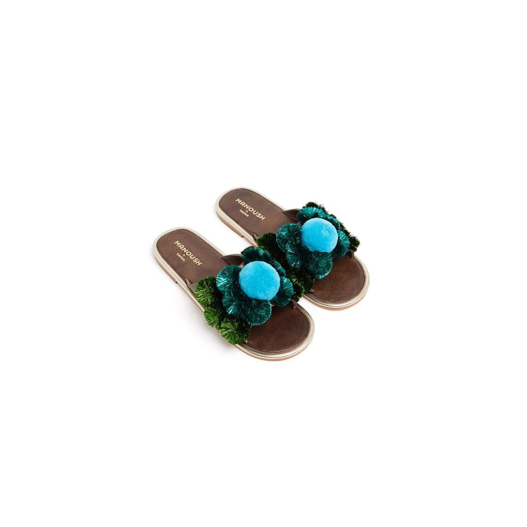 Mules Daisy - Turquoise