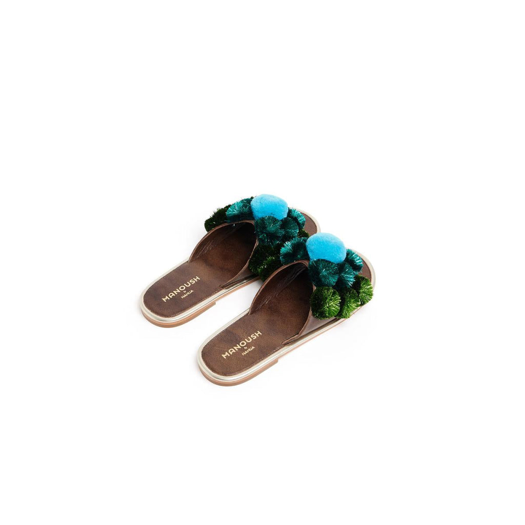 Mules Daisy - Turquoise