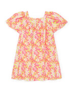Robe Orange Fleuri