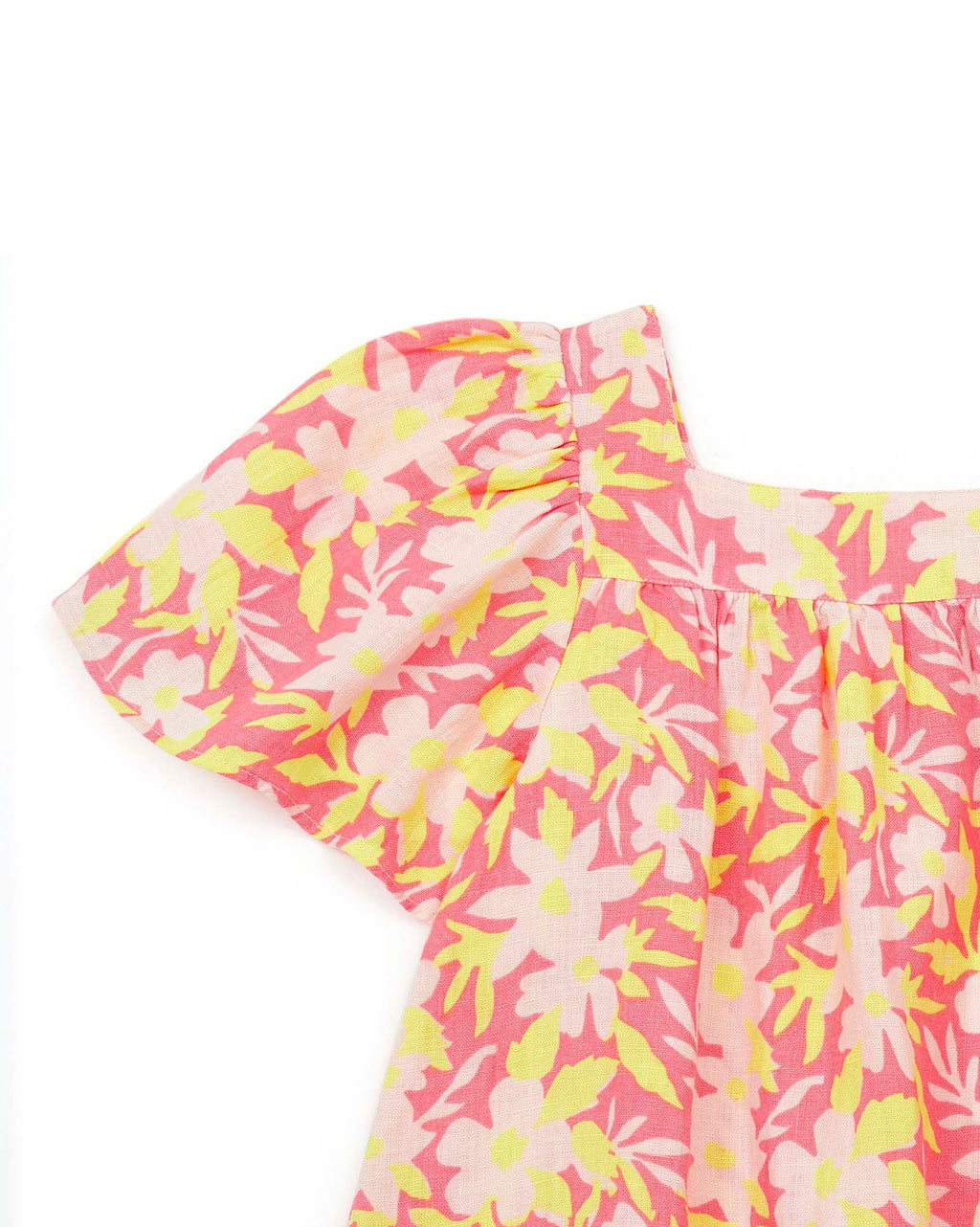 Robe Orange Fleuri