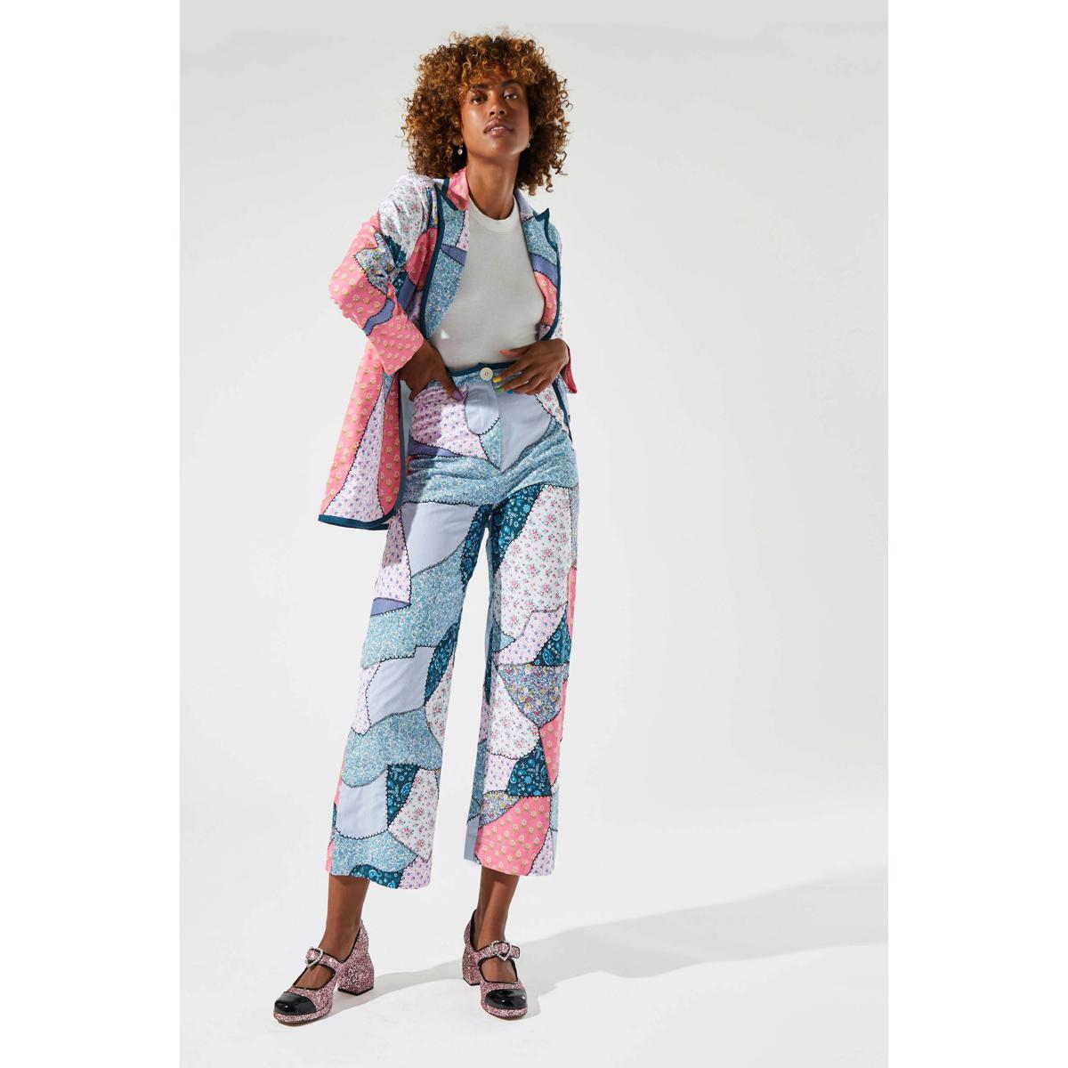 Pantalones de patchwork - Patchwork