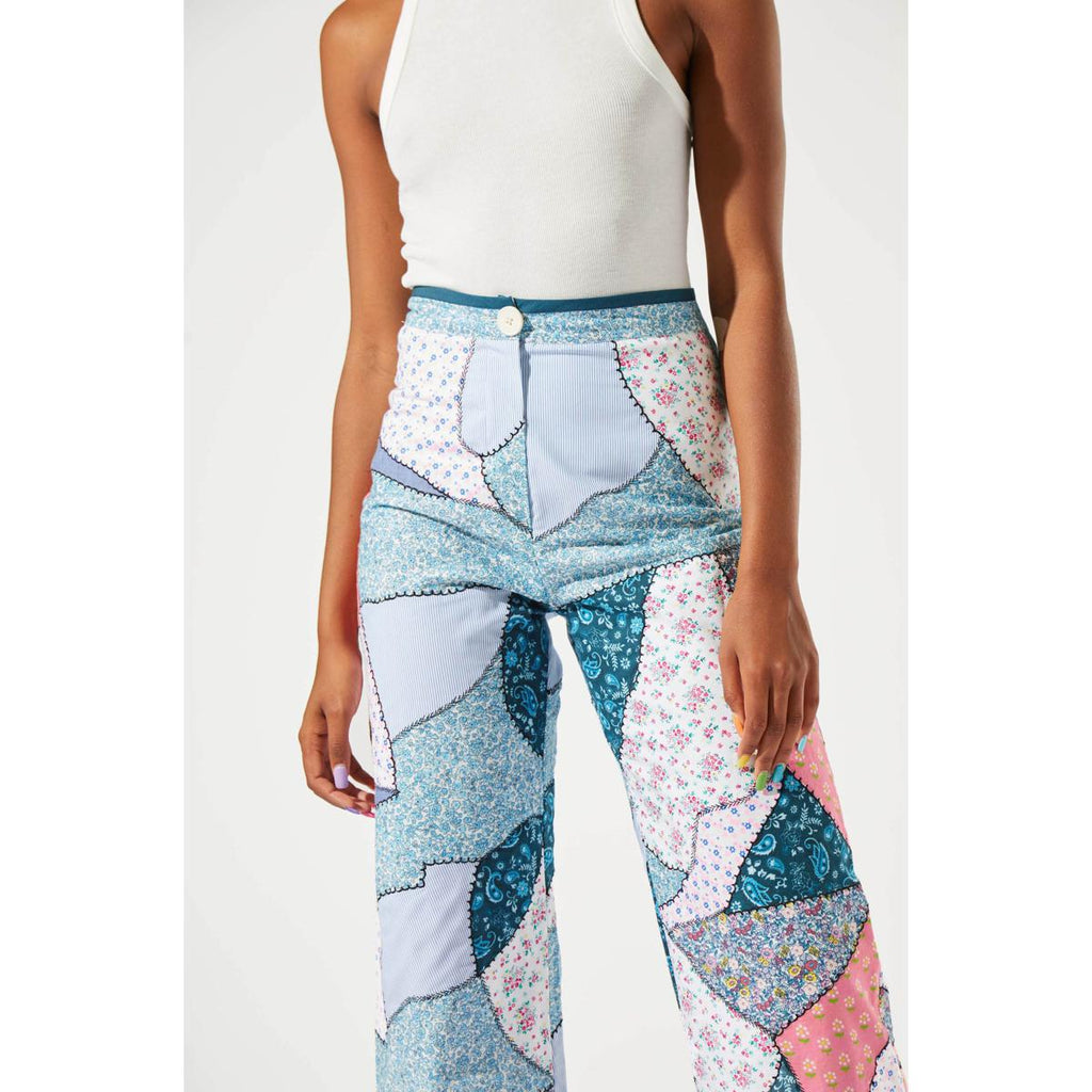 Pantalones de patchwork - Patchwork