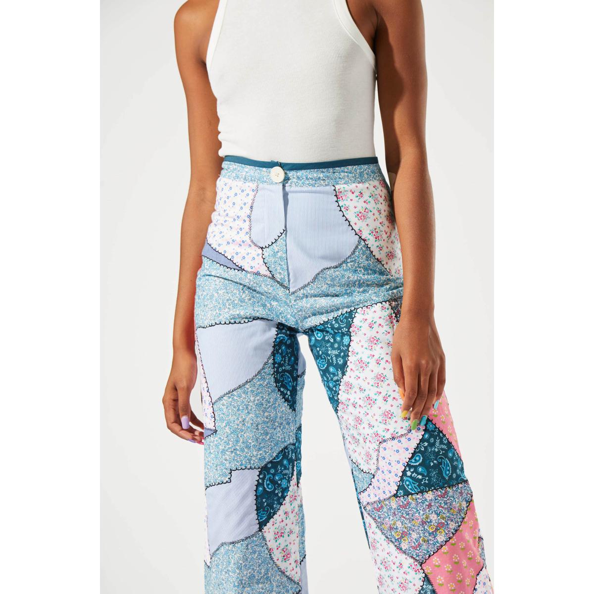 Pantalones de patchwork - Patchwork