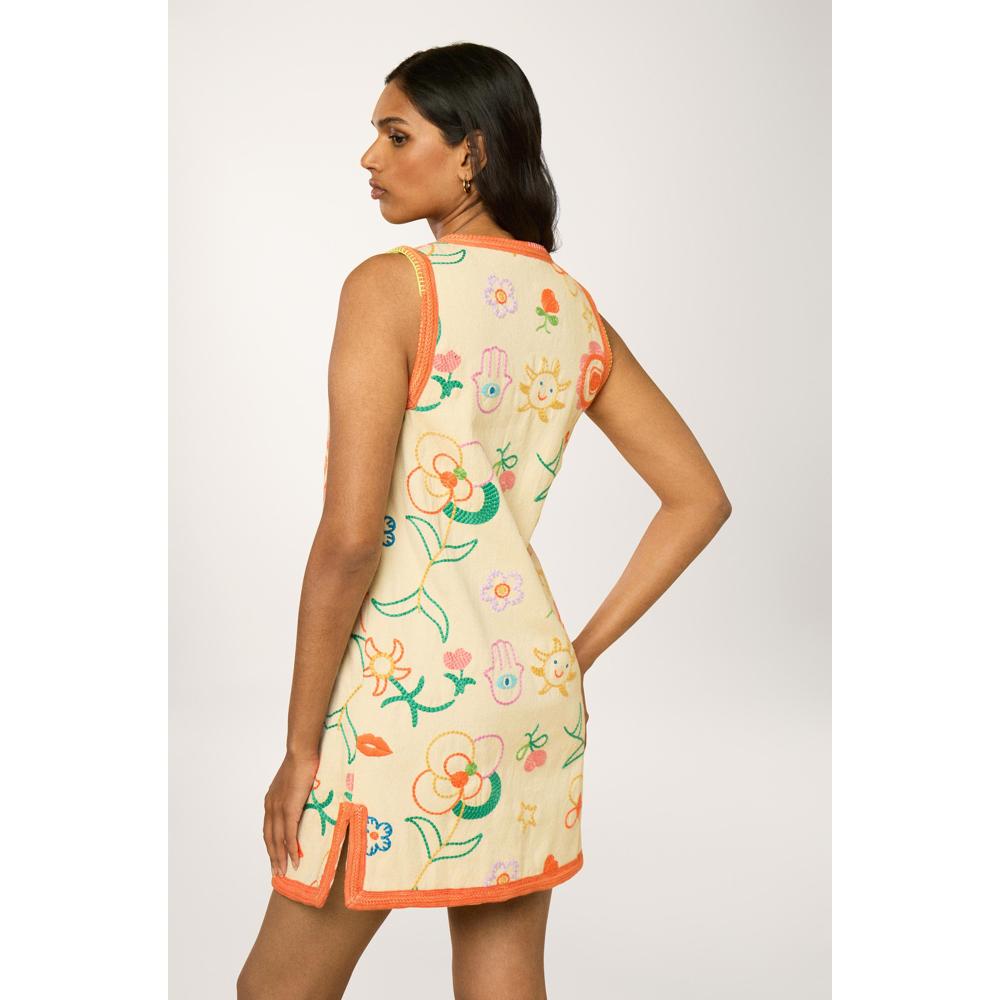 Robe Courte Beldi - Ecru - Femme