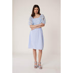 Robe Bubble Vichy - Bleu - Femme