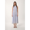 Robe À Smocks Bubble Vichy - Bleu - Femme