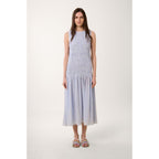 Robe À Smocks Bubble Vichy - Bleu - Femme