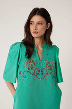 Robe Courte Coquillage - Vert