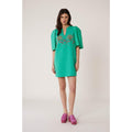 Robe Courte Coquillage - Vert - Femme