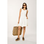 Robe À Smocks Daisy Playa - Blanc - Femme