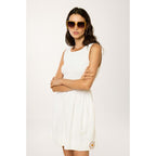 Robe À Smocks Daisy Playa - Blanc - Femme