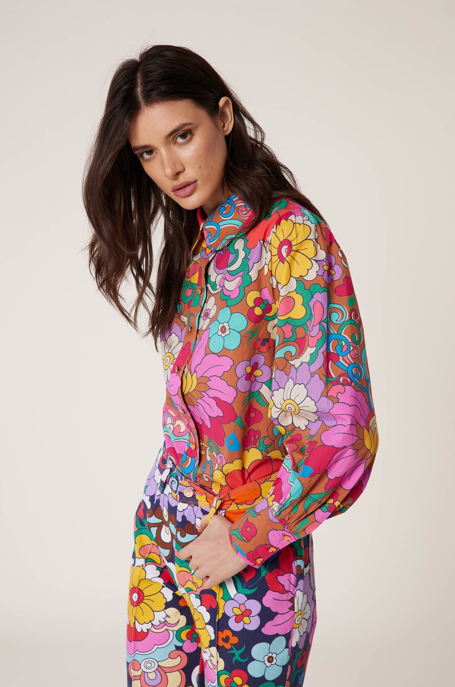 Camisa Jardín - Tierra