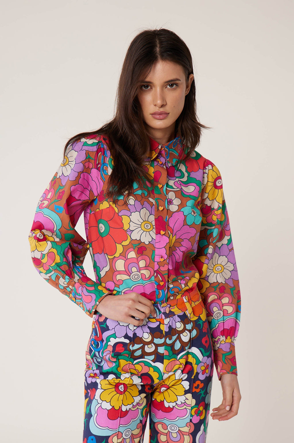 Camisa Jardín - Tierra