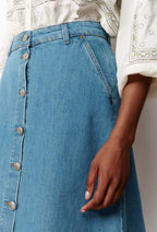 Jupe Evasee Theresa - Denim