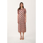 Robe Longue Love Paillette - Rouge - Femme