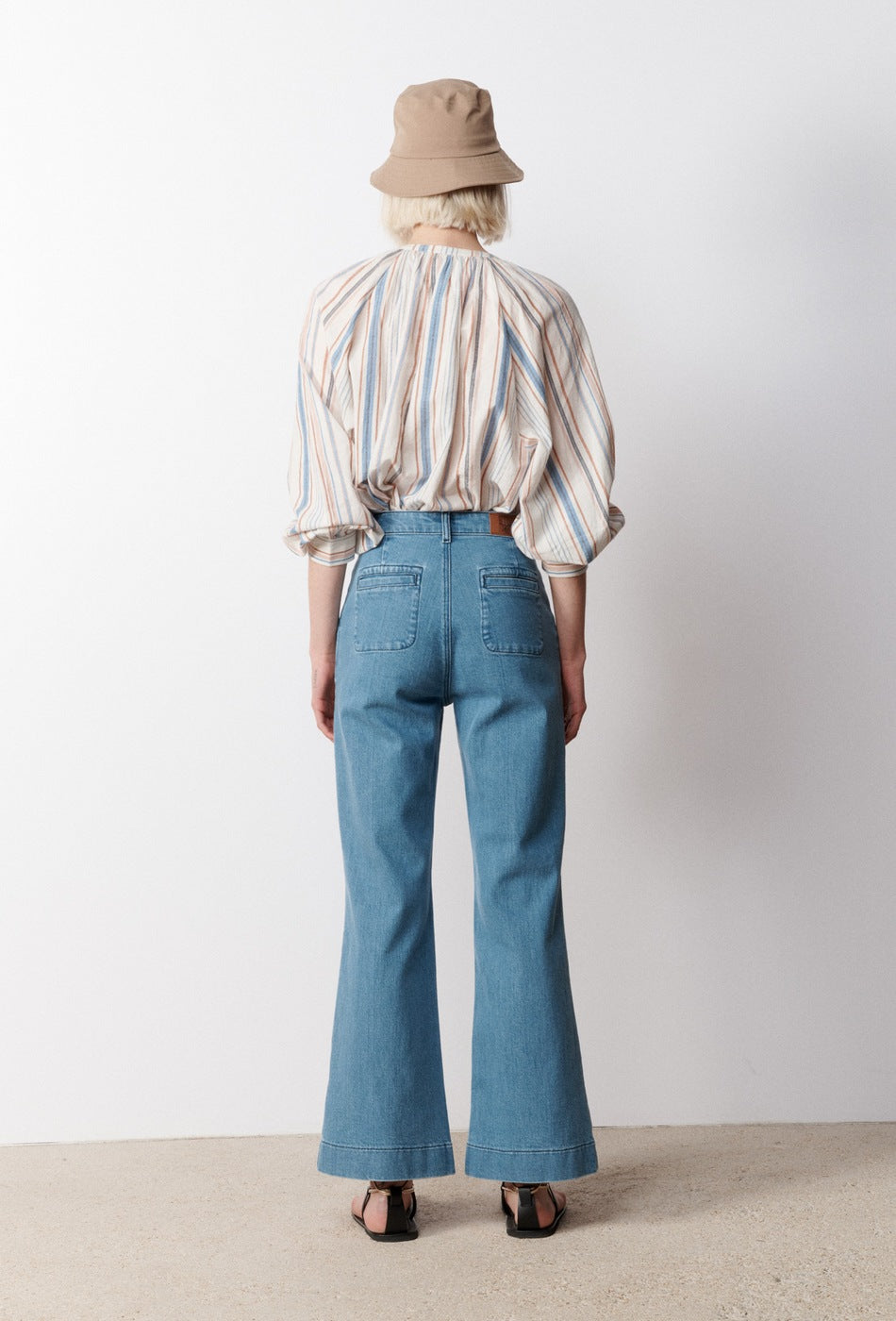 Utsvängda byxor Theresa - Denim